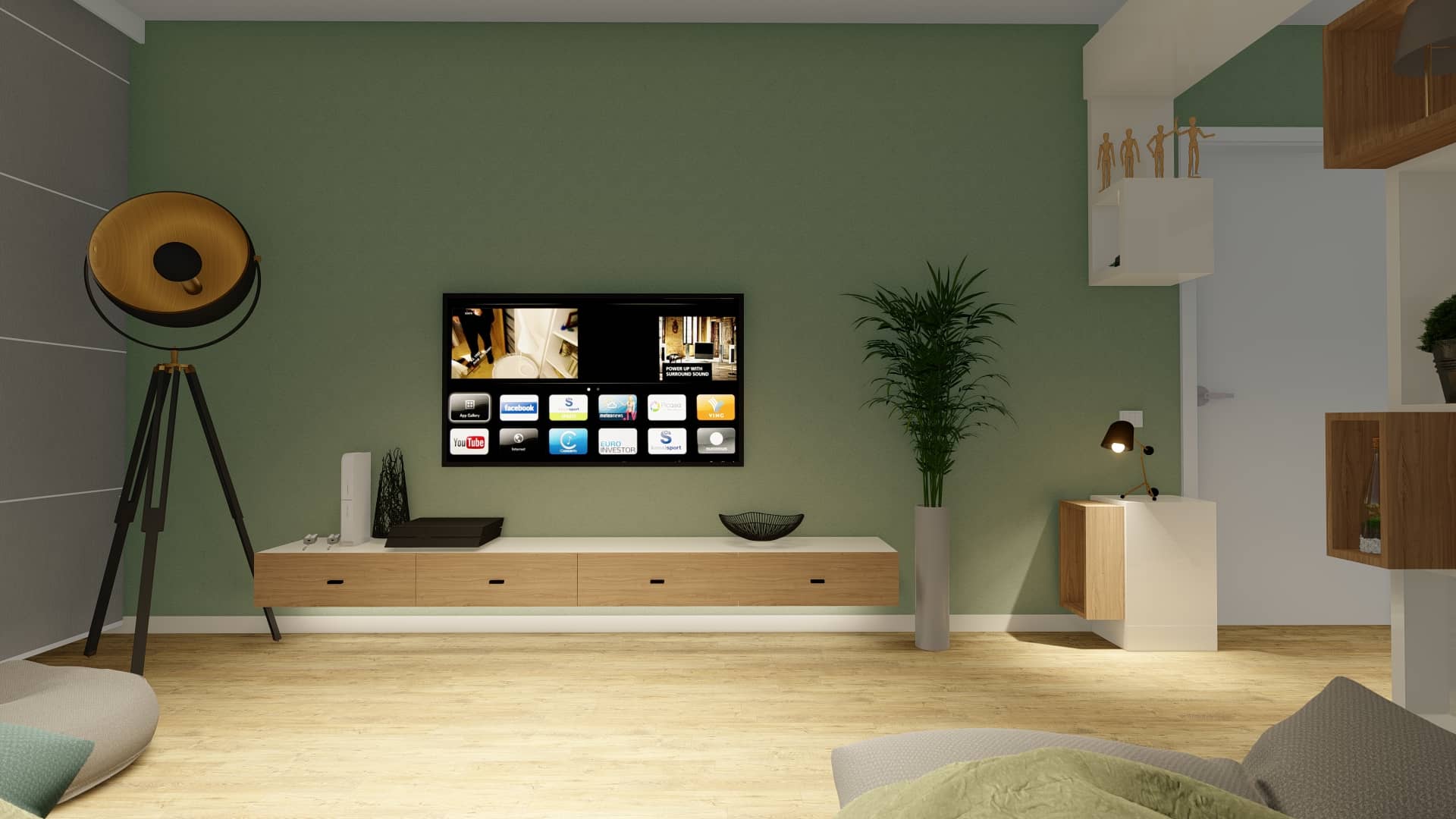 TV in living room 