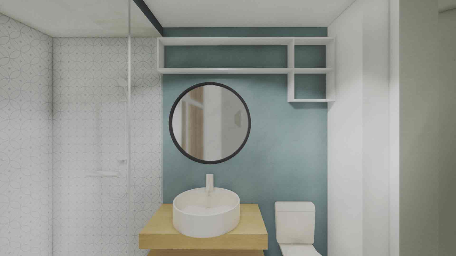 white bathroom