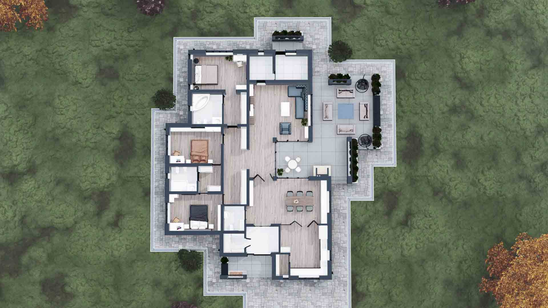 plan interior casa